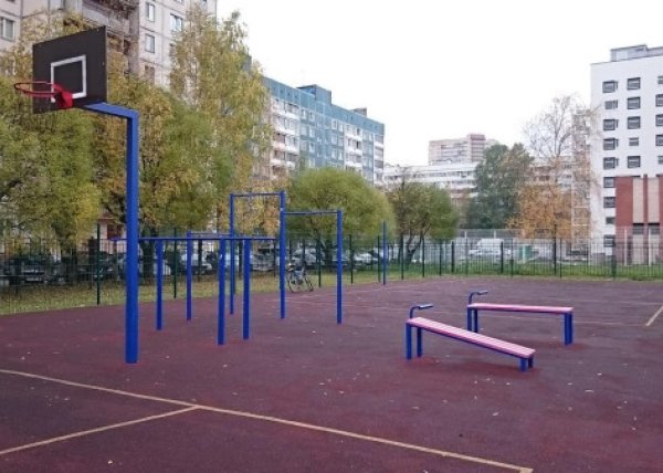 Площадка для воркаута в городе Санкт-Петербург №2541 Маленькая Современная фото